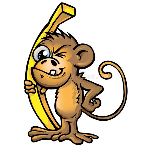 Monkey Cartoon Stock Vector Illustration Of Chimpanzee