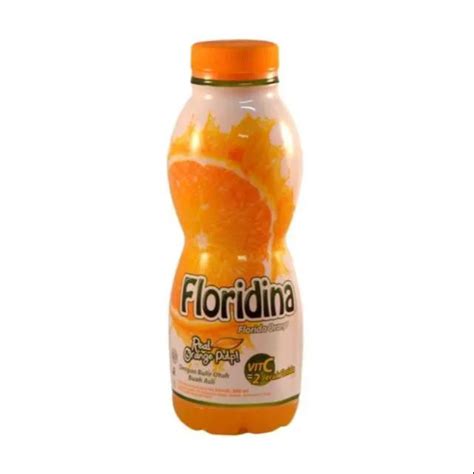 Tokominah Floridina Juice Pulp Orange 350ml 1 Pak 12 Botol