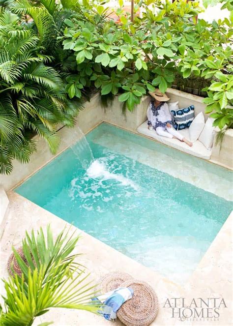 28 Refreshing Plunge Pools That Are Downright Dreamy Swimming Pools Backyard Small Pool