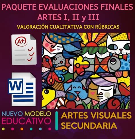 Paquete De Evaluaciones Finales Artes Visuales Y Editorial