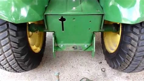 John Deere 110 Round Fender Sleeve Hitch Installation Youtube