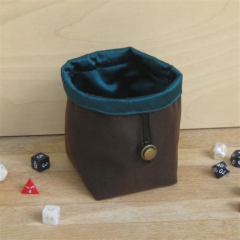 Vegan Leather Dice Game Bag Large Drawstring Dice Pouch Etsy
