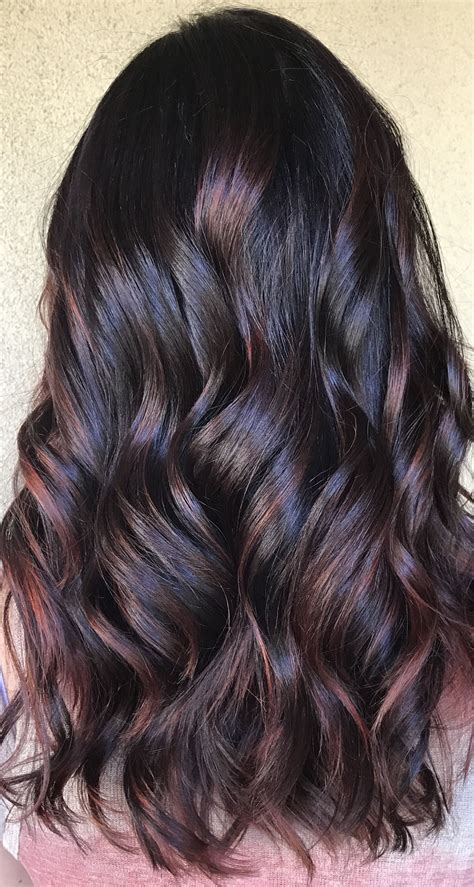 Cranberry Balayage By Genna Khein Hair Color