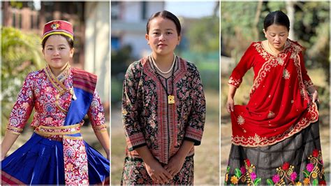 Tamang Magar Sherpa And Singapore’s Dresses Nepali Lehenga Traditional Dresses Nepali Attire