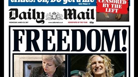 Article 50 Brexit And Uk Press Front Pages Youtube