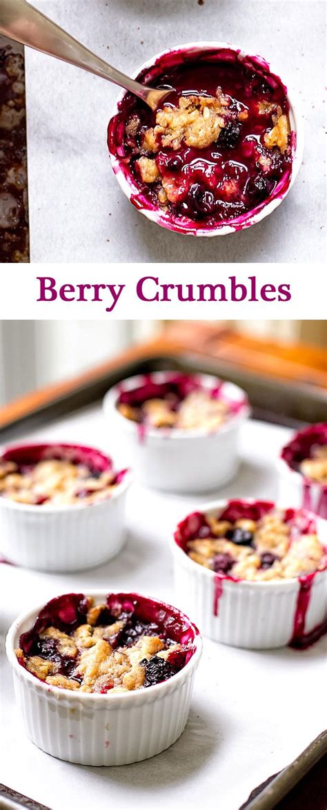 Berry Crumbles Made With Blackberries Strawberries And Blueberries