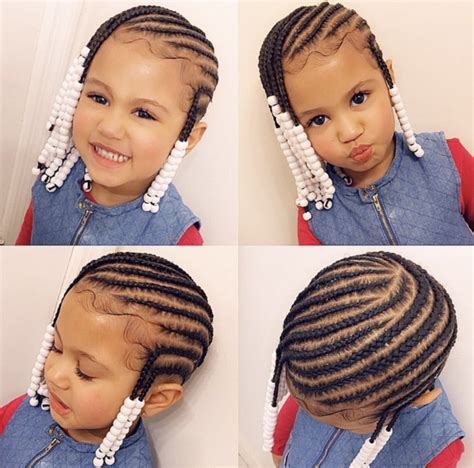 Little Girls Braids Hairstyles With Beads