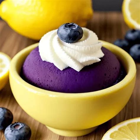 Ninja Creami Zesty Lemon Blueberry Sorbet Flavour 10 The Recipes