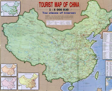 Tourist Map Of China Full Size