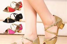shoes dance low heel women latin ladies ballroom tango salsa satin sell girls hot wholesale