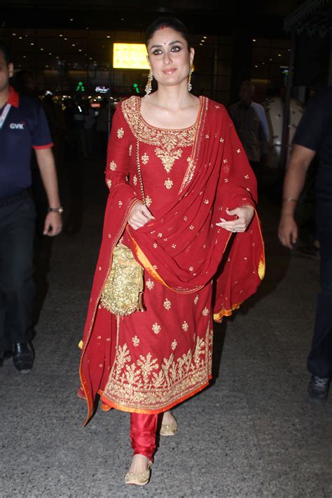 She has resumed her work last week. Kareena Kapoor Khan's red kurta is perfect for your best ...