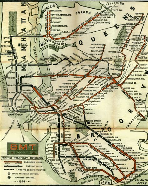 New York City Subway C 1920 Vintage Infographics And Maps Pint