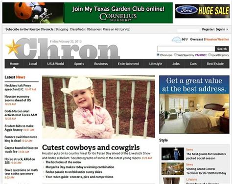 That Time Brooke Was On The Front Page Of The Houston Chronicle Website