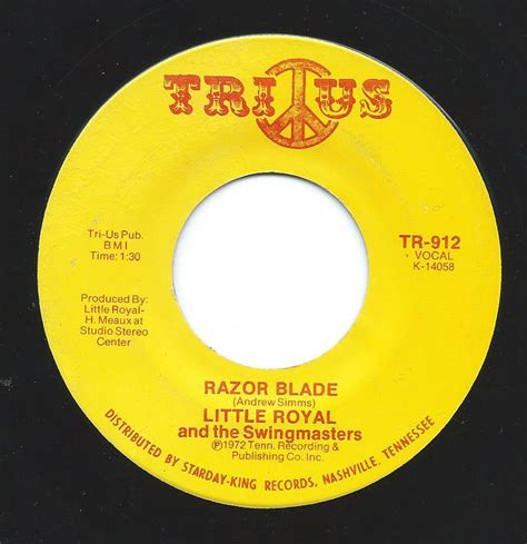 Little Royal And The Swingmasters Jealous Razor Blade 7 Hip