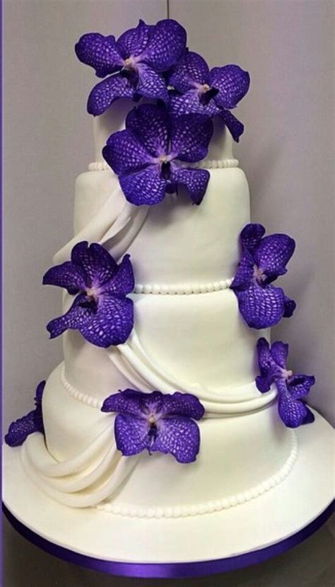 orchids on wedding cake in 2022 dream wedding cake dream wedding wedding cakes