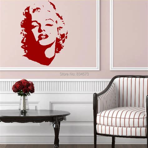 Marilyn Monroe Silhouette Celebrity Wall Art Stickers Decal Wall Art