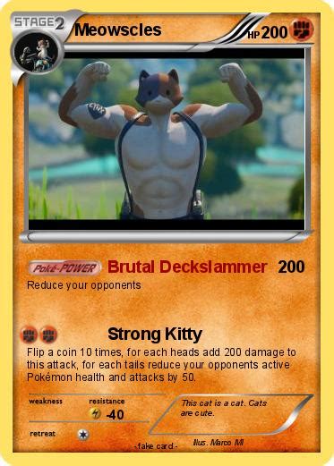 Pokémon Meowscles 2 2 Brutal Deckslammer My Pokemon Card