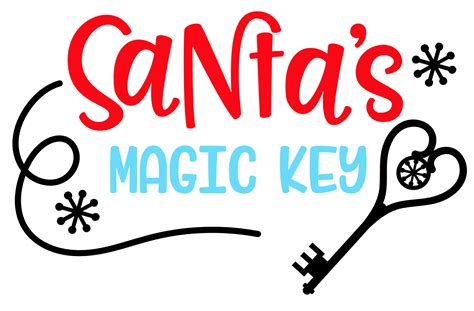 Santa Key Svg