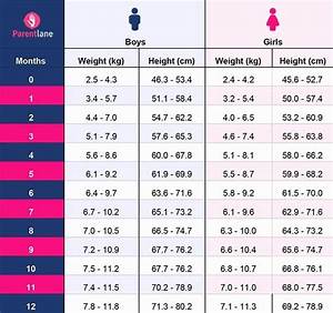 Baby Weight And Length Chart In 2020 Baby Weight Chart Baby Growth