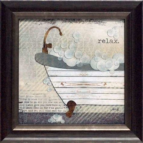 Maybe you would like to learn more about one of these? "Relax" Framed Vintage Bathroom Art Print, 16"x 16 ...