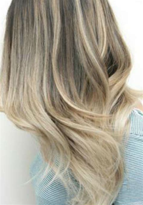 ash blonde balayage  silver ombre hair color ideas
