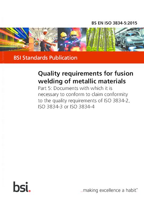 Pdf Bsi Standards Publication Quality Requirements For Fusion Welding