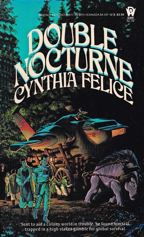 Cynthia Felice Double Nocturne Cover Art Richard Hescox D A W Book No Horror Book