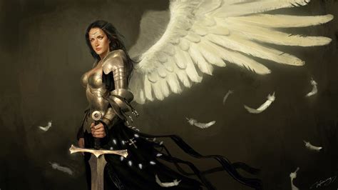 Fantasy Angel Warrior Hd Wallpaper By Hujianing