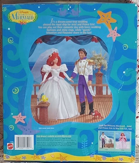 1997 ©disney Little Mermaid Ariel And Prince Eric Wedding Etsy