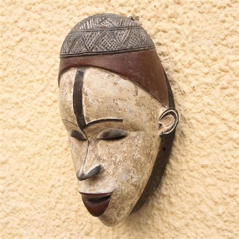 Congo Style African Wood Mask Congo Legend Novica