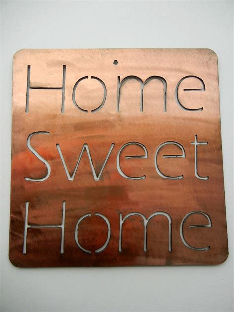 Home Sweet Home Metal Sign Etsy