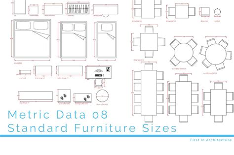 Metric Data 08 Standard Furniture Sizes First In Architecture