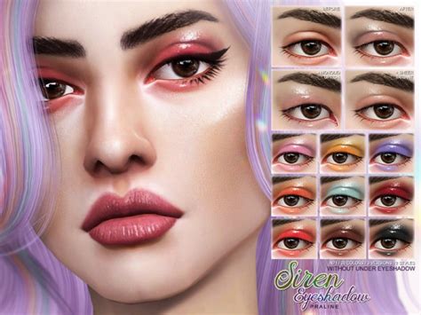 The Sims Resource Siren Eyeshadow N71 By Pralinesims • Sims 4 Downloads