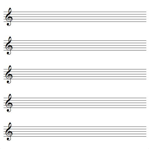 Free 8 Sample Music Staff Paper Templates In Pdf Ms Word