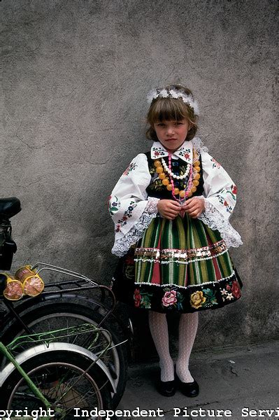 All Sizes Jk000166 A Young Polish Girl Wearing A Well Known Type Of Traditional Costume From