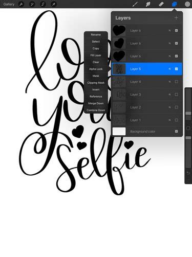 How To Create Rainbow Lettering In Procreate Kelly Leigh Creates