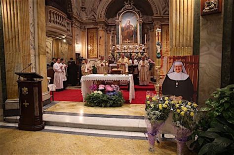 Miguel marie soeherman, mfva in the upper church of the shrine. Mother Angelica, Queen of All Media - Big Pulpit