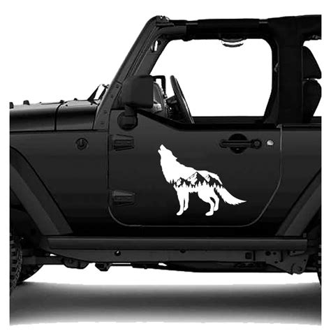 Sticker Jeep Wolf