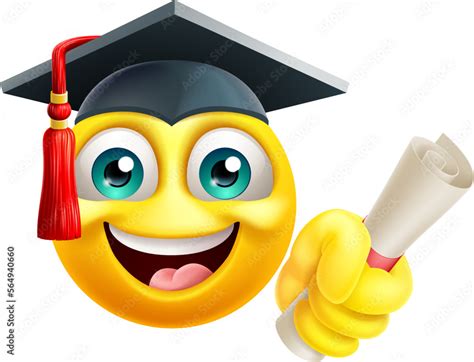 An Education School College Graduate Student Emoji Emoticon Face In