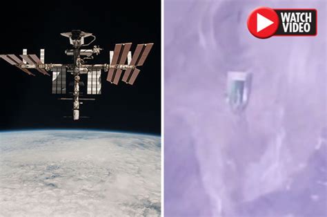 Alien News Huge ‘alien Spacecraft Spotted On Iss Live Feed Daily Star