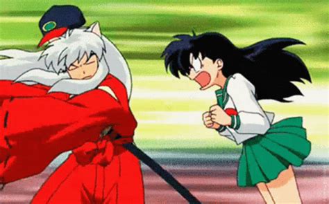 Inuyasha And Kagome Kiss Gif