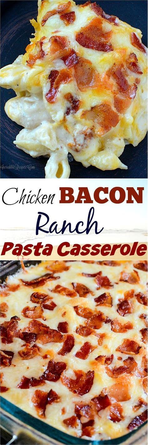 Maybe you would like to learn more about one of these? Chicken Bacon Ranch Casserole! | Recipes, Diy food recipes ...