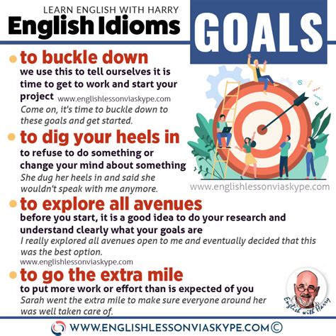 English Idioms Related To Goals Learn English With Harry 👴 English