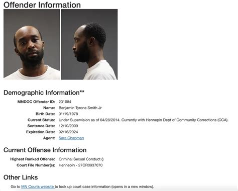 Minnesota Inmate Search Minnesota Department Of Corrections Offender