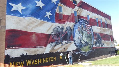 New Washington Veterans Memorial Park Mural Nearing Completion