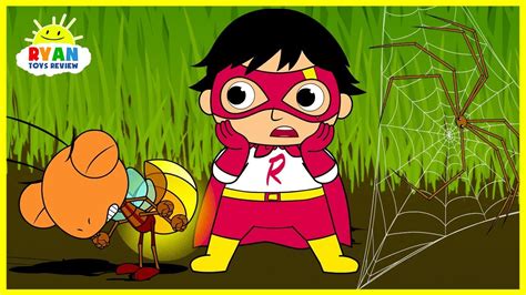 Benji risley, isabella crovetti, lauren. Ryan Shrinks in Bugs World| Cartoon Animation for Children!