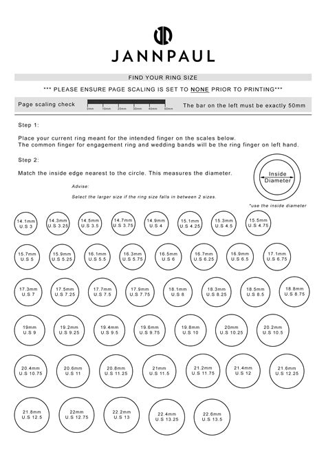 Ring Sizing Chart Printable Actual Size My Xxx Hot Girl