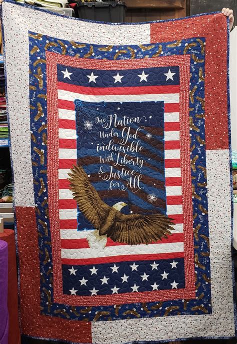 Patriotic Quilt Kit Pledge 0154895830885