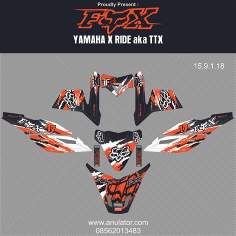 Dijual kumpulan pola striping motor. Jual Sticker Striping Motor Stiker Yamaha X-Ride Fox Race ...