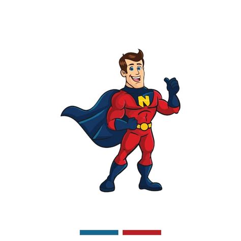 Premium Vector Superhero Cartoon Character